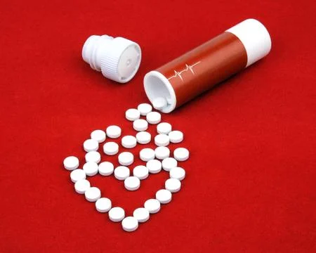 Tablets from heart disease Stock Photos