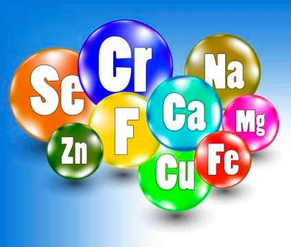 Tablets with minerals Stock Illustration