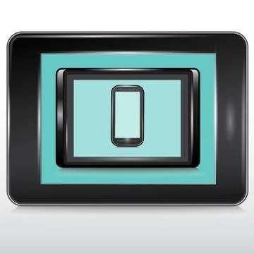 Tablets , Mobile Phone.Vector Stock Illustration