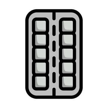 Tablets Pack Icon Stock Illustration