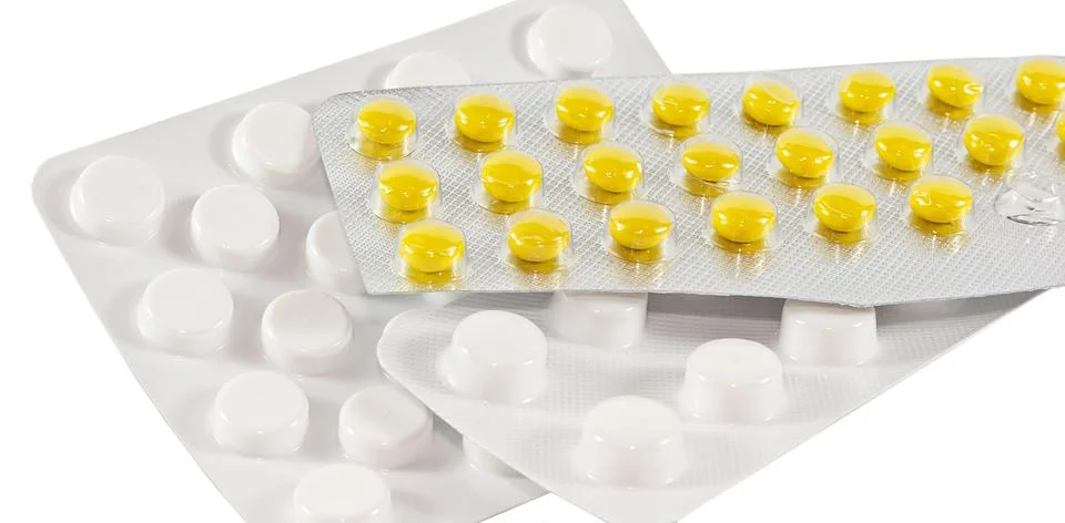 Tablets in the package Stock Photos