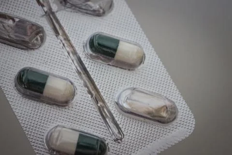 Tablets in the package. Stock Photos