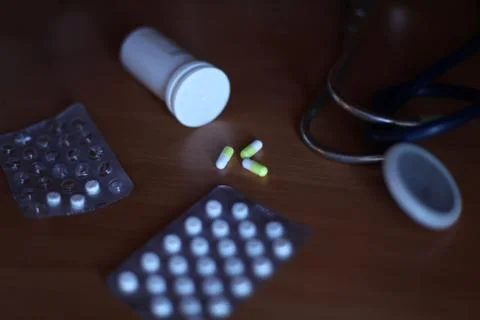 Tablets in the package. Stock Photos