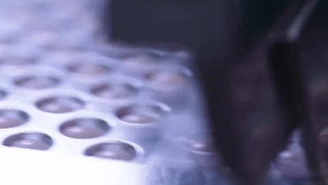 Tablets in Packages on a Conveyor Video stock 72828880