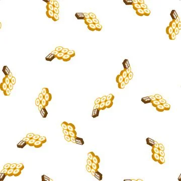 Tablets peat isometric icon seamless pattern 스톡 일러스트