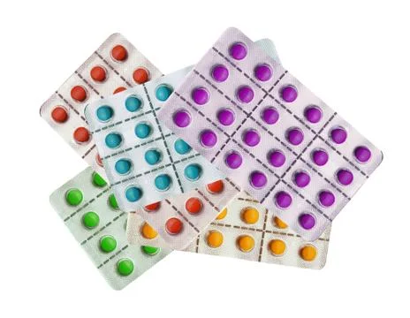 Tablets pills isolated on white Fotos de archivo