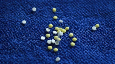 Tablets poured out of a bottle Stock Footage 63455962
