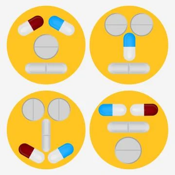 Tablets-smiles Stock Illustration