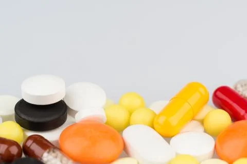 Tablets with space for text on top Foto stock