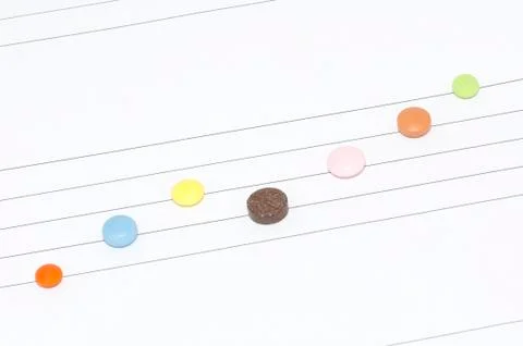 Tablets on stave Stock Photos