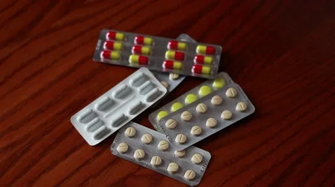 Tablets on a table Vídeo Stock 63456451