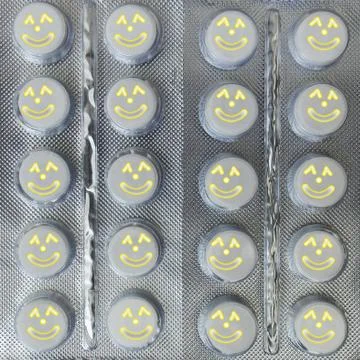 A tablets from the virus close up Stock Photos