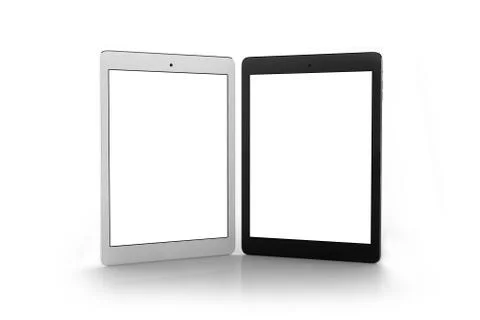 Tablets On White Background 스톡 일러스트