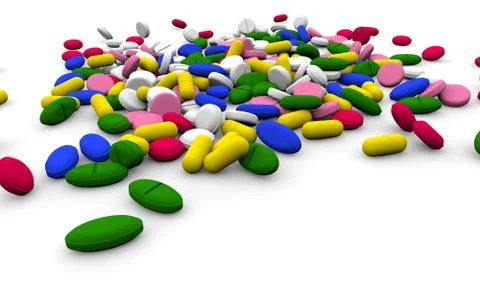 Tablets on a white background Stock Illustration