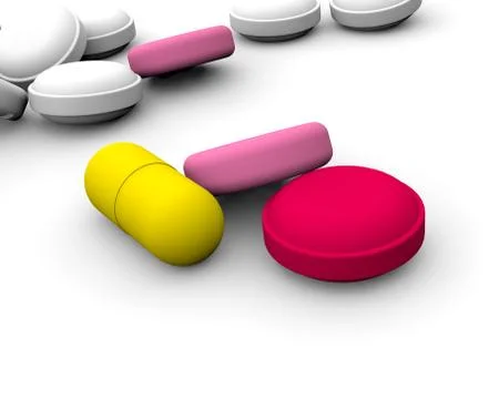 Tablets on a white background Stock Illustration