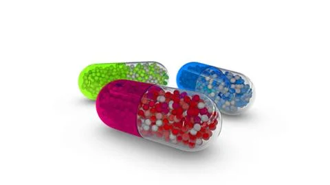 Tablets on white background Stock Illustration