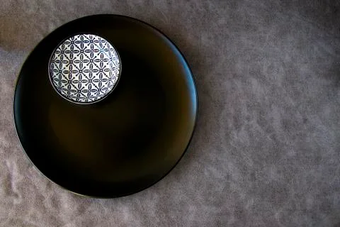 Tableware and dishware setting Stock Photos