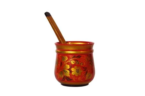Tableware for honey Stock Photos