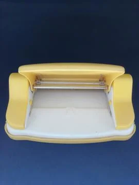 A tableware object isolated on a black surface Foto stock