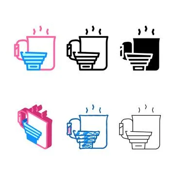 Tableware set for adventure color icon vector Stock Illustration