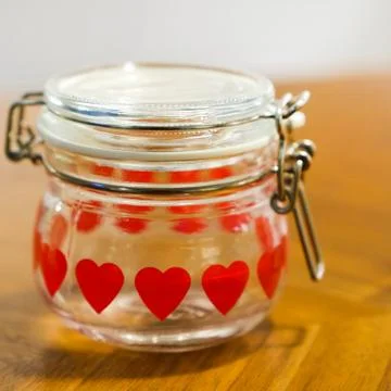 Tableware set. Set of different plates on the table Stock Photos