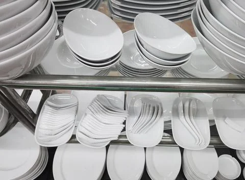 Tableware store Stock Photos