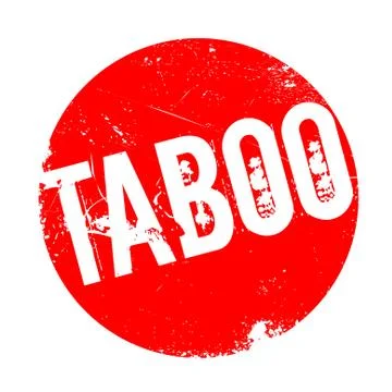 Taboo rubber stamp Stock Illustration