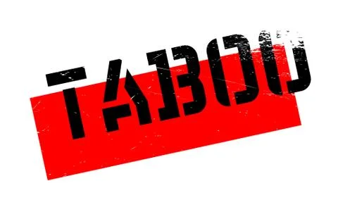 Taboo rubber stamp Stock Illustration