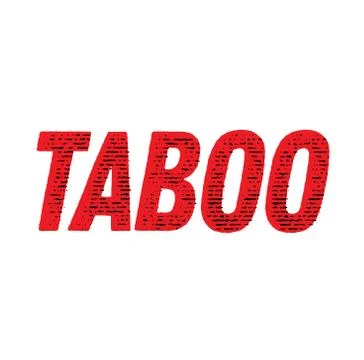 TABOO stamp on white Stock Illustration