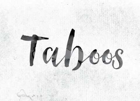 Taboos Concept Painted in Ink Stock Illustration