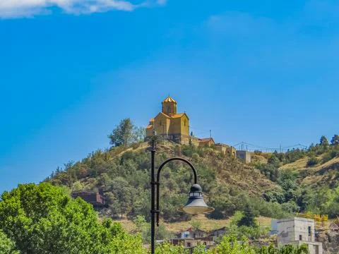 Tabor Monastery of the Transfiguration located on the Tabor Hill, Taboris Mta Stock Photos