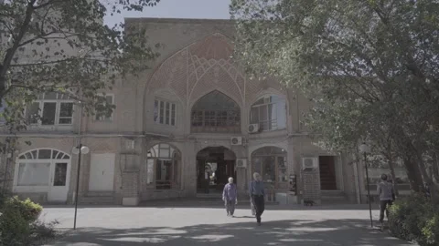 Tabriz Grand Bazaar Iran Amir Arcade Gate Static 35mm Lens Daytime (RAW COLOR) Stock Footage 331595004