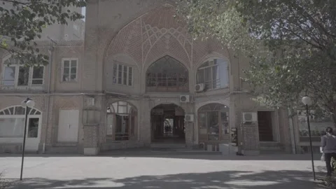 Tabriz Iran Amir Arcade Gate Forward Movement 35mm Lens (RAW COLOR) Stock Footage 331594988