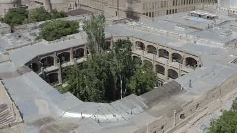 Tabriz Iran June 7 2020 Aerial Arc Around Abbas Gateway Grand Bazaar Stock Footage 330127539