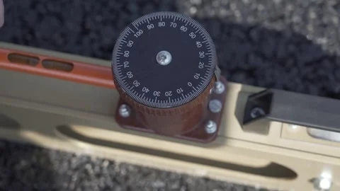 Tacheometer, road surface evenness control Stock Footage 287988895