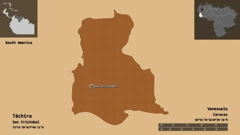Tachira, state of Venezuela. Previews. Pattern 스톡 일러스트