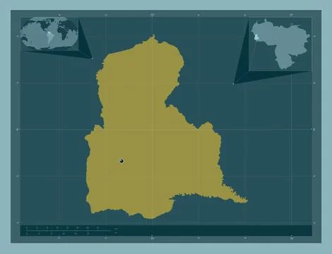 Tachira, Venezuela. Solid color shape 库存插图