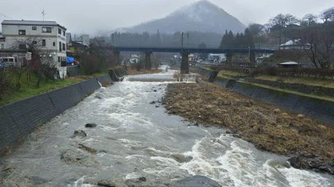 Tachiya River Yamadera Stock Footage 150944677