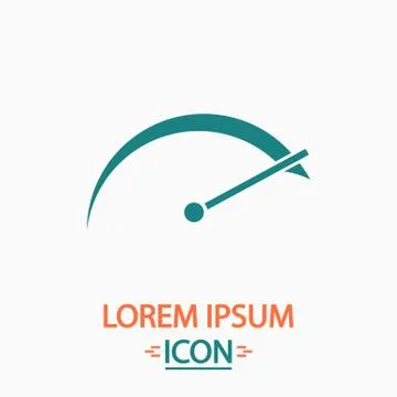 Tachometer computer symbol Stock Illustration
