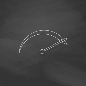 Tachometer computer symbol Stock Illustration