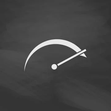 Tachometer computer symbol Stock Illustration