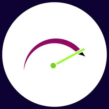 Tachometer computer symbol Stock Illustration