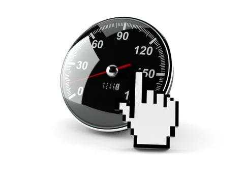 Tachometer with cursor Stock Illustration