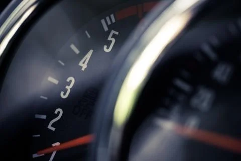 Tachometer detail Stock Photos