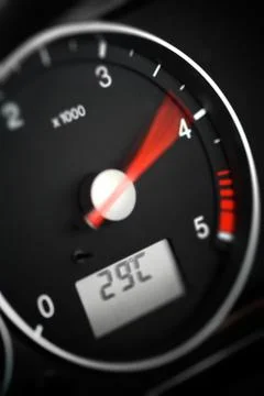 Tachometer- diesel Stock Photos