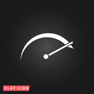 Tachometer flat icon Stock Illustration