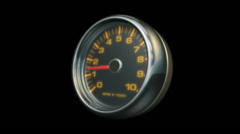 Tachometer Stock Footage 12607268