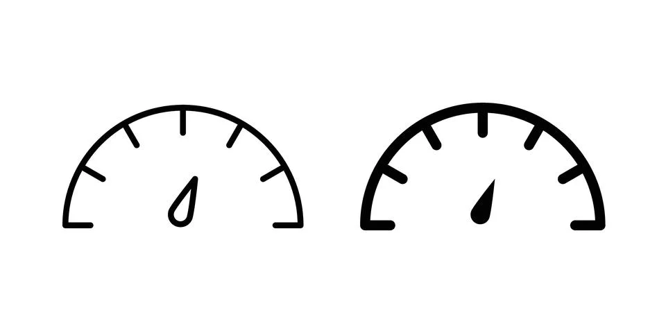 Tachometer icon vector editable eps10 Stock Illustration