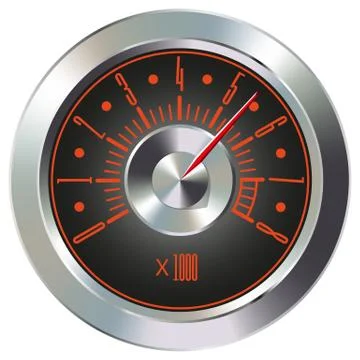 Tachometer Stock Illustration