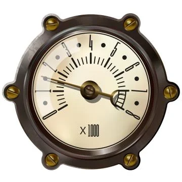 Tachometer Stock Illustration